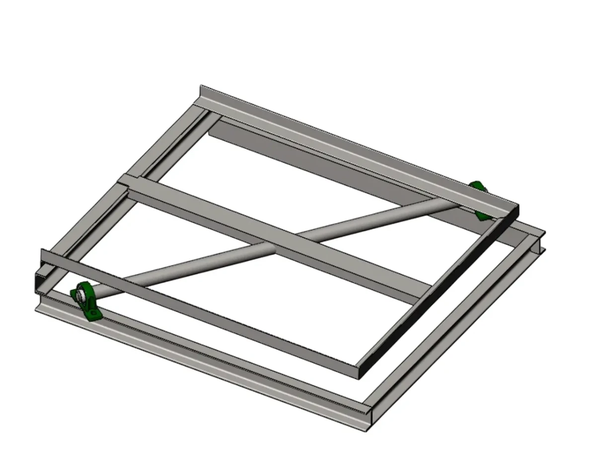 Опрокидыватель еврокубов с механизмом наклона еврокуба по диагонали Опрокидыватель еврокубов с механизмом наклона еврокуба по диагонали