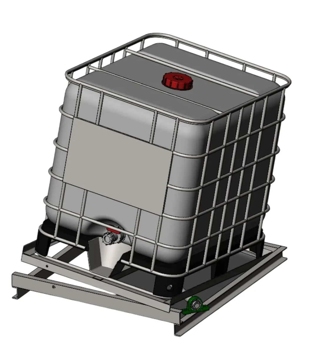 Опрокидыватель еврокубов с механизмом наклона еврокуба по диагонали Опрокидыватель еврокубов с механизмом наклона еврокуба по диагонали