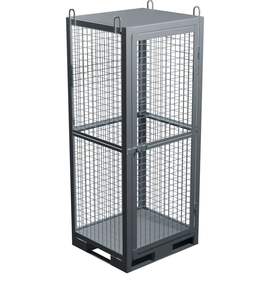 Клеть для 6-ти кислородных газовых баллонов КДР-07 Клеть для 6-ти кислородных газовых баллонов КДР-07