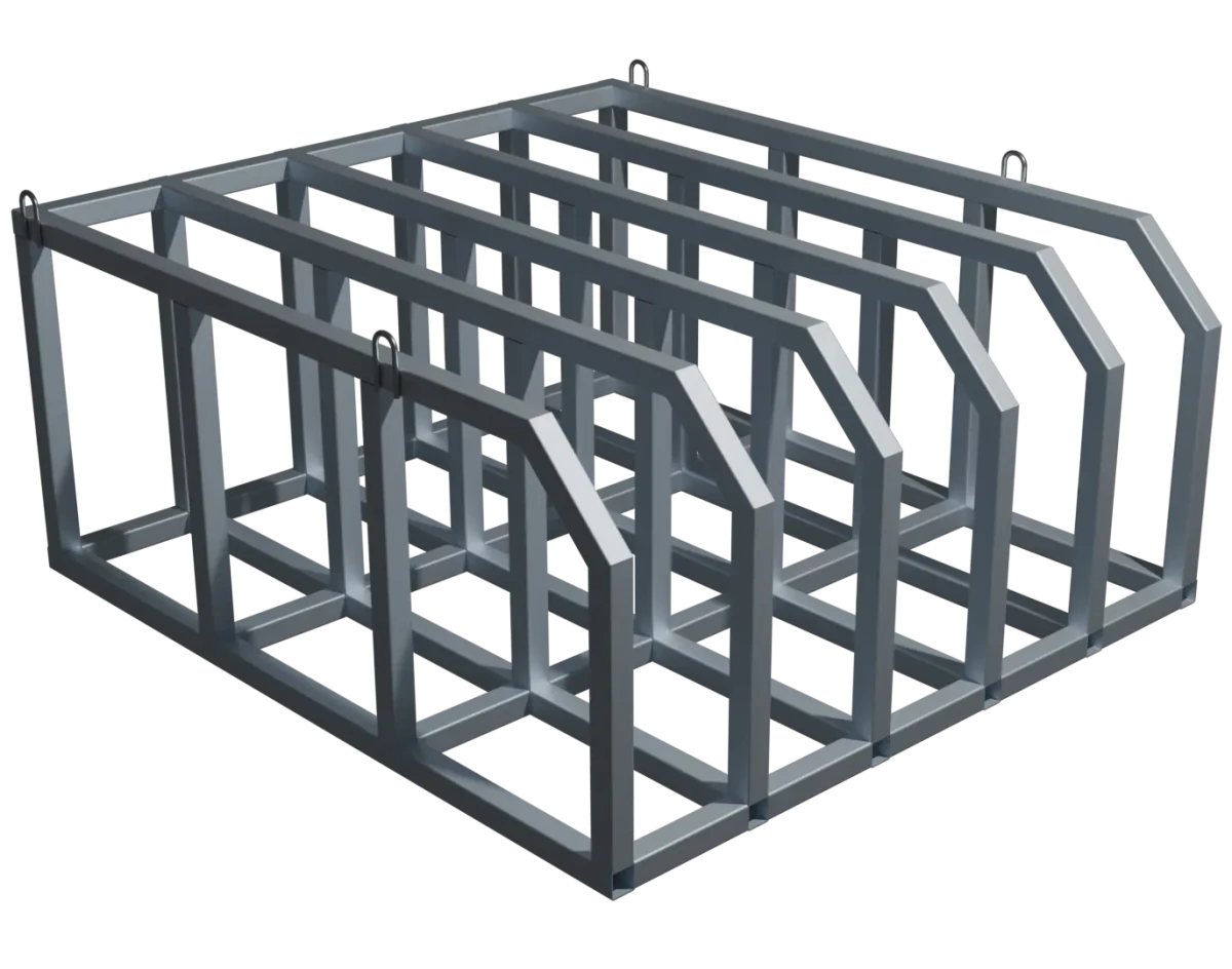 Стеллаж для вертикального хранения 900х1860х2010, 5 секций Стеллаж для вертикального хранения 900х1860х2010, 5 секций
