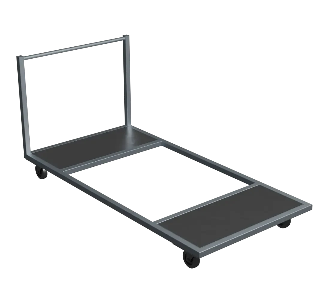 Тележка металлическая платформенная с ручкой 2000х1000х1000 Тележка металлическая платформенная с ручкой 2000х1000х1000