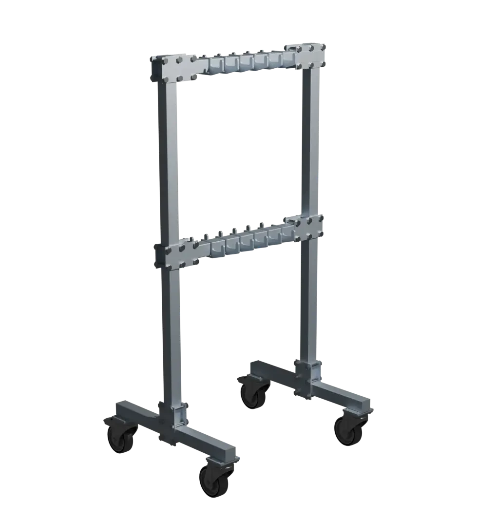 Стеллаж для хранения строп, передвижной, 1967х1000х800 Г.П. 1000 кг Стеллаж для хранения строп, передвижной, 1967х1000х800 Г.П. 1000 кг