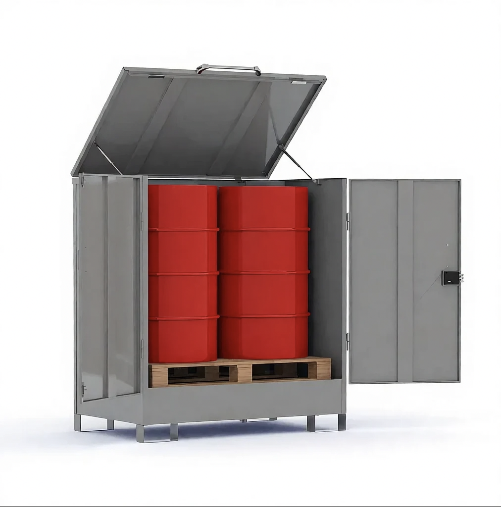 Депо для 2-х бочек из нержавеющей стали AISI 430 Депо для 2-х бочек из нержавеющей стали AISI 430