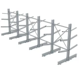 Двусторонний консольный стеллаж типа Ёлочка